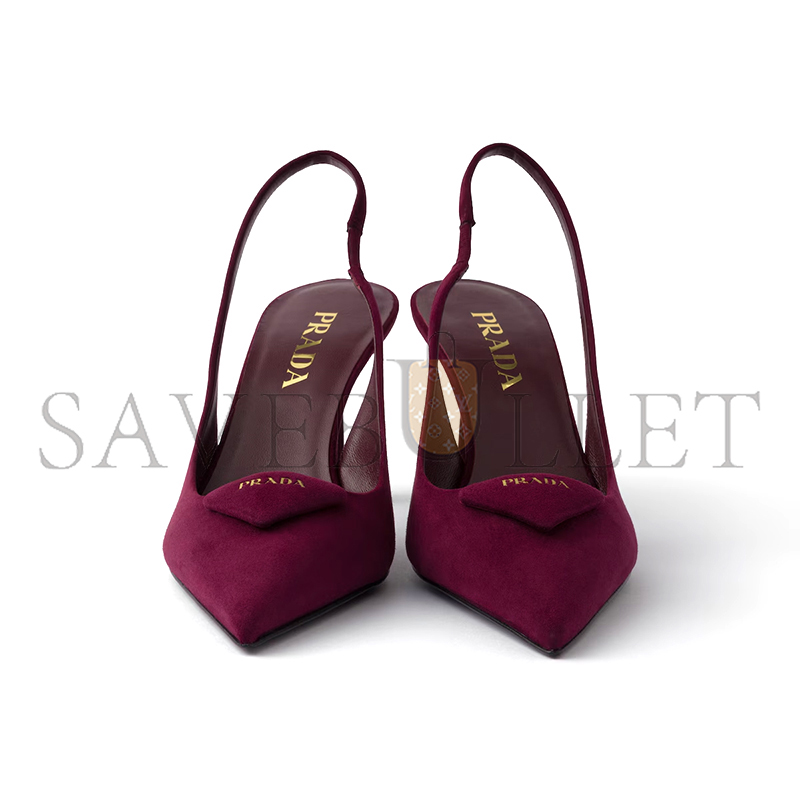 PRADA SUEDE SLINGBACK PUMPS 1I901M